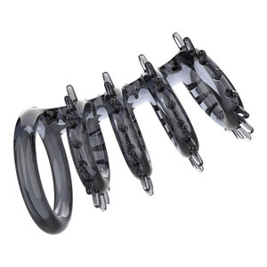 Anneau en os de dragon, manchon en cristal, anneau anti-retour, manchon à dents de loup pour homme, pour couples, anneau de verrouillage masculin, jouet sexuel pour adultes - Product Image 3