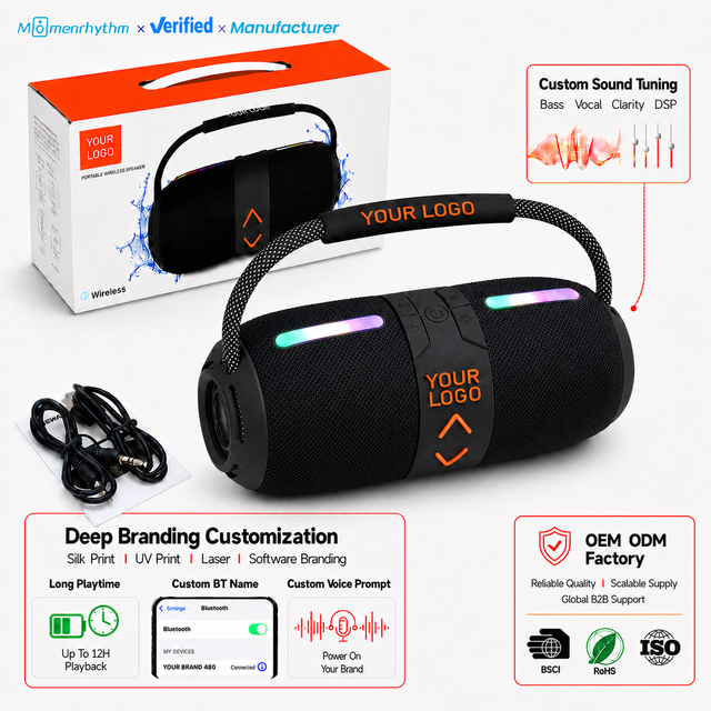 Best Selling Super Heavy Bass Active High Quality Sample Wireless Blue Tooth Speaker Outdoor Portable Speaker Waterproof Speaker