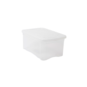 <b>Storage</b> <b>Box</b> Solid Basic 10 L PP <b>Material</b> 370x255x170mm Injection Molded Design Rectangular with Lid - Product Image 1