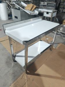 VICTORY KITCHEN 20% de descuento Mesa/Banco de acero inoxidable mesa de trabajo con salpicadero sin ruedas para equipo de cocina - Product Image 3