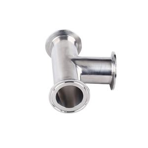 3 Zoll 76mm Sanitär Edelstahl klemme Equal Tee 3-Wege-Rohrverschraubungen 304 316 TC Tri Clamp Tee - Product Image 1