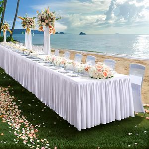 Mặt Trăng Nóng Bán Hiện Đại 6ft Căng Spandex Bảng Bìa Gấp Bảng Hình Chữ Nhật Khăn Trải Bàn Cho Ngoài Trời Tiệc Các Sự Kiện - Product Image 5