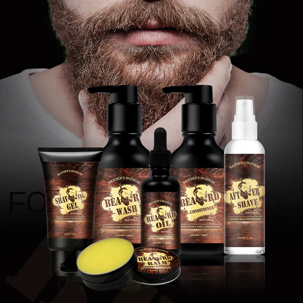 Barbering Beard Care Kit Reduces Irritation Redness After Shaving Gel For MAN Tube Cleans Lotion Skin