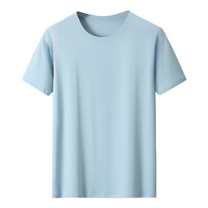 Camiseta de manga corta <span class=keywords><strong>sin</strong></span> planchar antiarrugas para hombre Camiseta de cuello redondo con base de hielo para hombre - Product Image 1