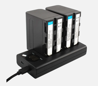 Chargeur de batterie double canal NP-F avec écran LCD pour batteries de projecteurs vidéo LED Sony NP-F550 F750 F970 FM50 FM500H – Vente en gros OEM