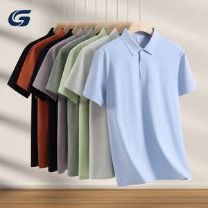 Camisas de <span class=keywords><strong>polo</strong></span> Rojas ajustadas para hombre, camisas deportivas lisas con estampado personalizado de secado rápido, tela de punto transpirable de longitud corta ODM - Product Image 1