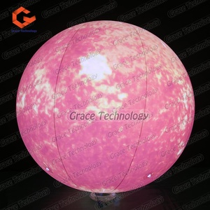Sphères géantes lumineuses gonflables : Modèles de planètes (Soleil, Terre, Lune, Mars, Jupiter, Saturne) avec éclairage LED - Product Image 3
