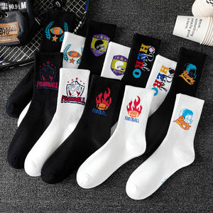 <span class=keywords><strong>Chaussette</strong></span> décontractée tricotée confortable Design personnalisé Logo Crew Sock Sport Street Fashion Terry Coussin Chaussettes personnalisées - Product Image 2