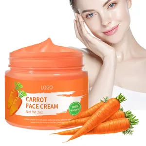 Prodotto di bellezza crema viso per la cura della pelle Private Label Vegan Organic Papaya carota schiarente crema viso riparatrice