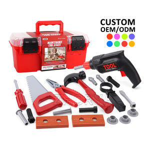 Juguete de Herramientas de Reparación de Simulación Zhorya, Mini Taladro Eléctrico y Juego de Ensamblaje de Tornillos, Juguete de Imitación, Juego de Herramientas Mecánicas para Niños - Product Image 1