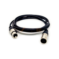 Câble de microphone XLR 7 broches mâle-femelle 2M en cuivre sans oxygène, prise 7P pour microphone à condensateur à tube et alimentation