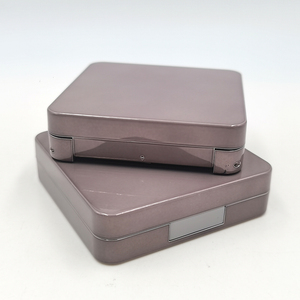 Wholesale ABS Square Empty Powder <b>Compact</b> Case Luxury Metallized Cosmetic Blush Highlighter Container <b>Makeup</b> Eyeshadow Palette - Product Image 6