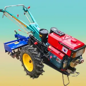 Atacado Farm Walk Tractor Multipurpose 2 Rodas Mão Andando Trator Acessórios Implementos