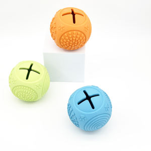 Fabricante Magic Rolling <span class=keywords><strong>Dog</strong></span> Ball Toy Alimentador lento interactivo Dispensador de golosinas para masticar Hecho de goma duradera - Product Image 2