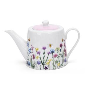 Juego de té de flores de cerámica, taza de té y café personalizada, vaporizador de azúcar con tetera - Product Image 4