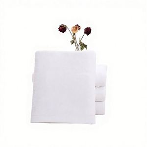 Serviette de Bain Hôtelière Personnalisée en Coton 100% Écologique, Blanche Unie, Technique de Tissage, pour Usage Domestique, Hôtelier, Spa et Salon de Beauté (Vente en Gros) - Product Image 1
