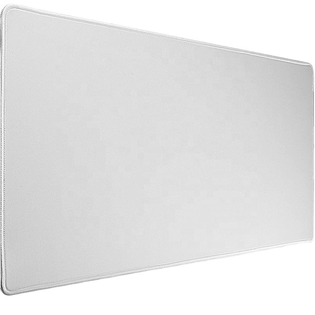 Customized Mouse Pad Shape Size with Edge Sewed White Desk Mats Gaming Mouse Pad Blank Sublimation Printed for Office