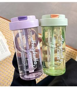 แก้วมิคคุณภาพสูงขายส่ง ขนาด 600 มล. พร้อมที่กรอง หลอดดูด และหูหิ้วแบบเชือก - Product Image 3