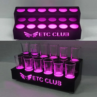 Présentoir à vin seau à glace lumineux en plastique grand cadre à vin de glace seau à led seau à bière lumineux bar pour boîte de nuit