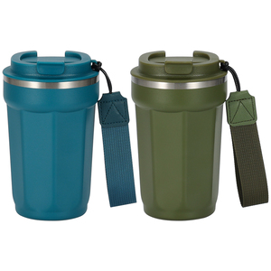 Mug isotherme en acier inoxydable personnalisé 380ML 510ML avec couvercle, gobelet de voyage multicolore décontracté au design classique - Product Image 5