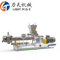 Ligne de production automatique de snacks soufflés à double extrudeuse, machine à fabriquer des gâteaux de riz garnis de crème au chocolat