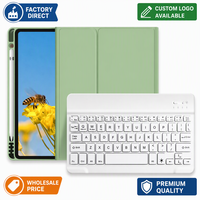 Clavier sans fil amovible, protection en silicone PU, étui pour tablette Samsung Galaxy Tab S11 11 pouces 2025 pour le bureau