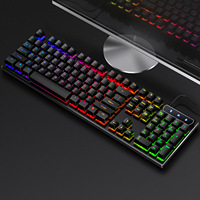 Papan tombol Game Warna cocok cahaya mekanis terasa Desktop Aksesori komputer kualitas tinggi gambar Usb merek asli RGB