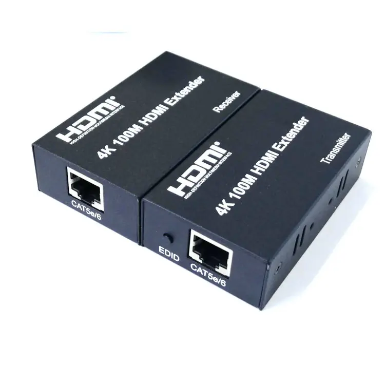 HDMI Extender 1080P 4K 3D HDMI,เครื่องรับส่งสัญญาณสำหรับ Cat 5e/6 Cat5 Cat6 RJ45 Ethernet Converter การควบคุม IR HDCP