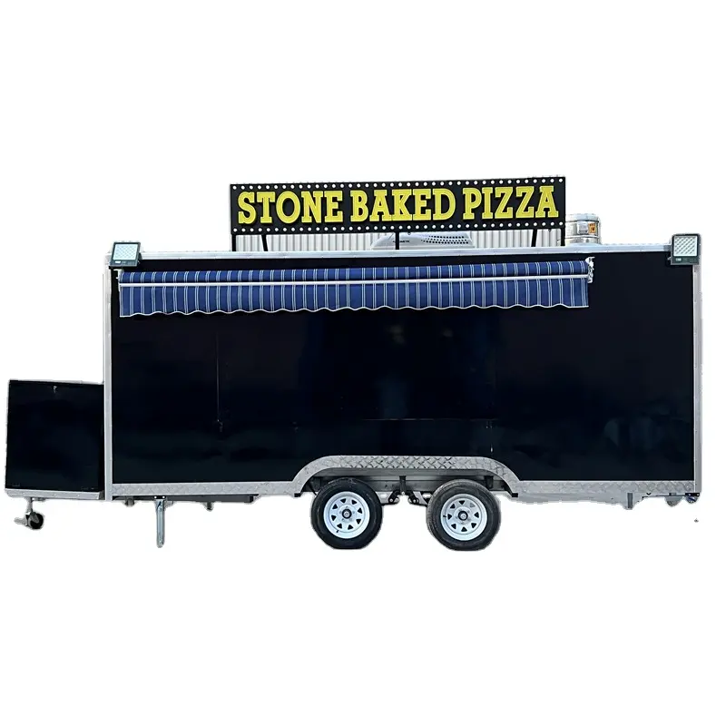 Nieuwe Stijl Mobiele Bar Goedkope Mobiele Food Truck Koffie Auto Volledig Uitgeruste Food Trailer Bbq Food Trailer