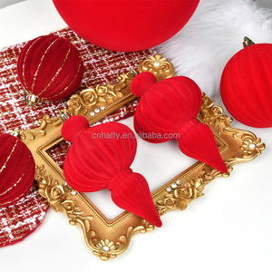 Wholesale Hatty Brand Eco-Friendly Waterproof Novelty Gifts Christmas Decoration Supplies 2026 Plastic <b>Red</b> Velvet Christmas - Product Image 4