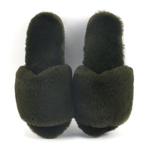 Delle donne Imitato Pelliccia di Coniglio di Gomma Piuma di Memoria Carino Confortevole Appartamento Scivolo Sandali Accoglienti Scarpe Da <span class=keywords><strong>Casa</strong></span> di Pelliccia <span class=keywords><strong>Pantofole</strong></span> <span class=keywords><strong>per</strong></span> le luci di Via - Product Image 3