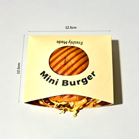 Boîtes à hamburgers jetables écologiques en carton, fabriquées en usine, multi-tailles, anti-graisse, personnalisables pour restaurants et snack-bars