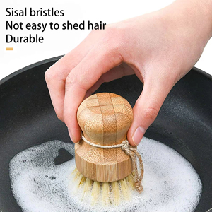 Best Seller Lightweight <b>Wooden</b> Dish <b>Brush</b> Eco-friendly Kitchen Nylon Handle <b>Brushes</b> - Product Image 2