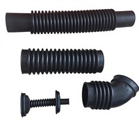 Tuyau en caoutchouc sur mesure OEM noir EPDM, flexible, ondulé, manchon en caoutchouc, soufflet pour applications industrielles et automobiles multiples