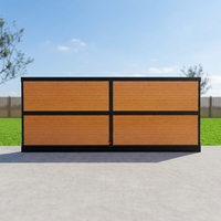Maison conteneur plate OEM/ODM personnalisée de 20 pieds, maisonnette préfabriquée moderne, cabane préfabriquée durable en acier galvanisé, déploiement rapide