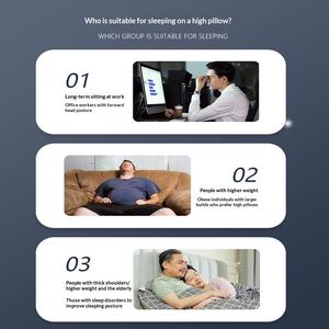 <span class=keywords><strong>Oreiller</strong></span> cervical en mousse à mémoire <span class=keywords><strong>de</strong></span> <span class=keywords><strong>forme</strong></span> en <span class=keywords><strong>forme</strong></span> <span class=keywords><strong>de</strong></span> papillon pour personnes en surpoids, design surélevé et épaissi, protection du cou personnalisable - Product Image 2