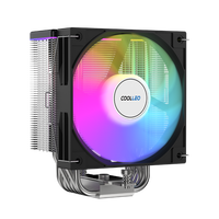 COOLLEO-Radiateur PC à affichage digital intelligent B60 DIG V2, 6 caloducs, refroidisseur d'air thermique, refroidisseur de CPU ARGB LGA 115X/1200/1700/1851