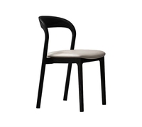 Chaise de salle à manger en bois de style moderne du milieu du siècle avec dossier confortable pour la maison, la cuisine, le restaurant, l'hôtel, vente en gros, couleur naturelle