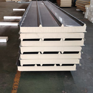 कोल्ड रूम की छत के लिए थोक निर्माण पॉलीयुरेथेन पुर/पीर इन्सुलेट मिश्रित सैंडविच पैनल - Product Image 2