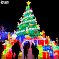 Solutions d'éclairage de Noël, installations de lanternes sur le thème des fêtes de Noël pour les zoos, les parcs d'attractions et les lieux familiaux