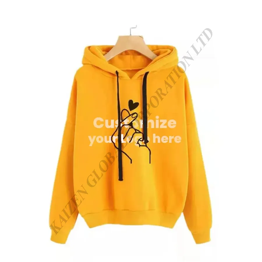 Bangladesh Manufacturing New Trending confortevole traspirante Young Girls Winter Wear felpa con cappuccio personalizzata prezzo all'ingrosso felpe con cappuccio 2023