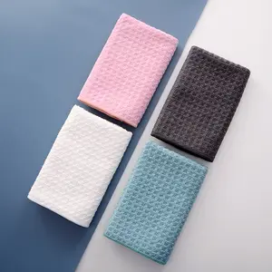 Custom Logo Microfiber Pink White Blue Black Bath Towel Super Soft High Water Absorption Bath Towel