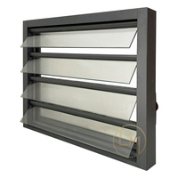Ventanas de Aluminio con Doble Acristalamiento y Persianas, Diseño Moderno para Interiores de Casas y Villas, Ventana de Aluminio con Persianas para Baño