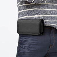 Étui à fermeture horizontale en Nylon pour téléphone, pour iPhone 6, 7, 8 Plus, Xs Max, 11, 11 pro, coque avec attache de ceinture, housse de téléphone