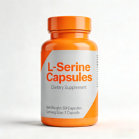 Capsules de L-Sérine en vrac, acide aminé pur, capsules de L-Sérine pour complément alimentaire, fournisseur OEM, marque privée, fournisseur Amazon FBA