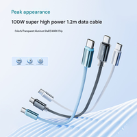 Cable de Datos USB-C con Cubierta de Aleación de Aluminio y Revestimiento de PVC Trenzado, Carga Rápida 3A, 2m, Tipo-C a Tipo-C, para Teléfono Móvil y Tableta