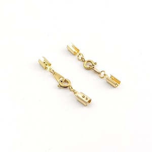 Stainless Steel <b>Rope</b> Clip Connecting Buckle Round Dot Waxed For <b>Bracelet</b> Making AN-828 - Product Image 3