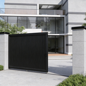 Puerta Corredera Inteligente de Aleación de Aluminio para Patio de Villa, Diseño Europeo Moderno, Anticorrosión, Doble/<span class=keywords><strong>Triple</strong></span> Templado - Product Image 2