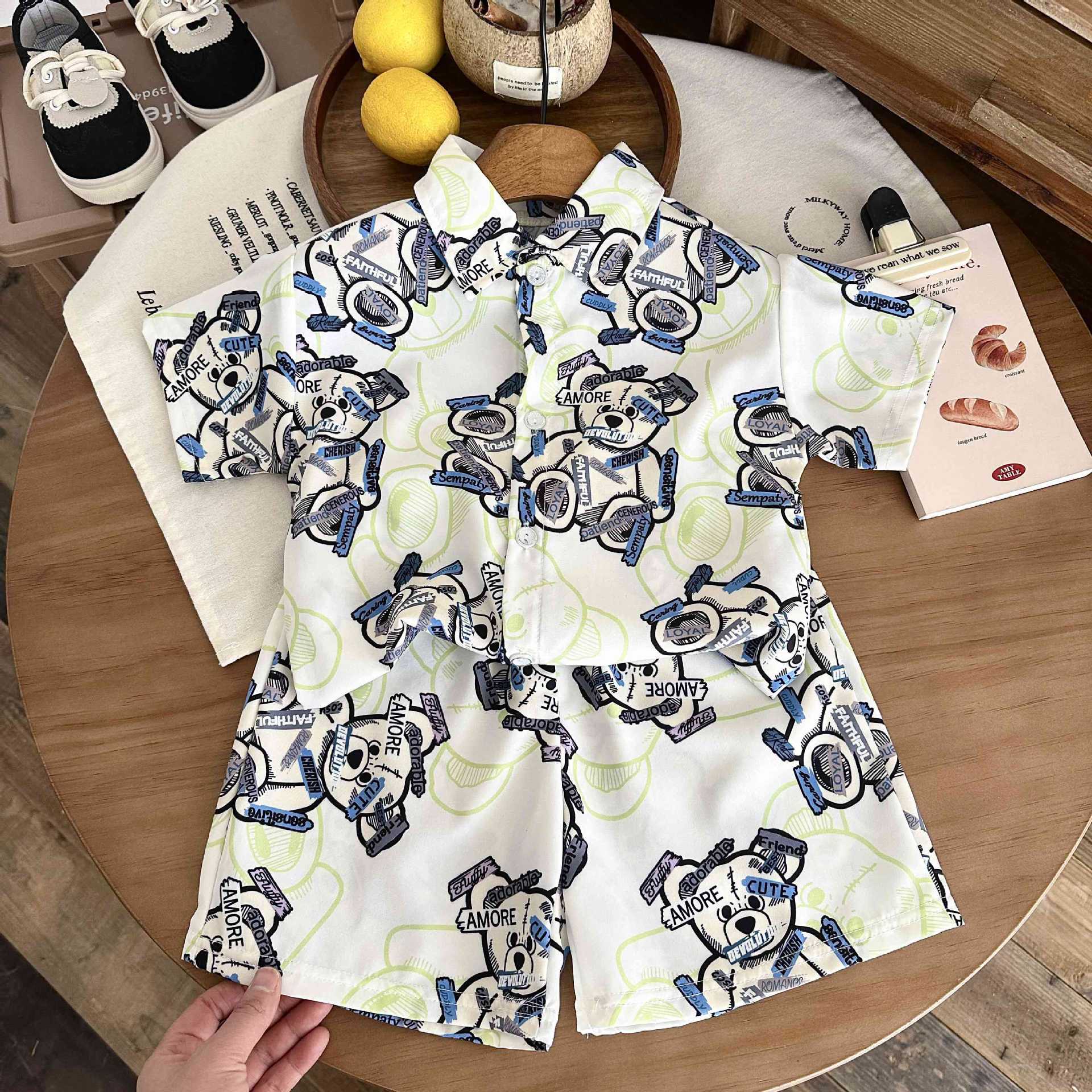 Camisa oso blanco-verano