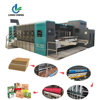 Machine automatique de découpe et d'impression 3 couleurs pour la fabrication de boîtes en carton
